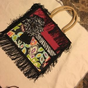 Handmade burlap bag/tote